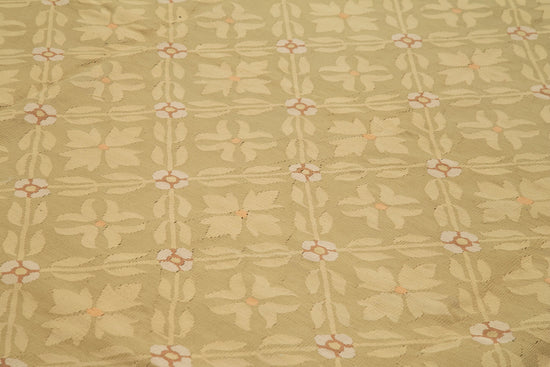 10x14 Brown Aubusson Kilim - 29515