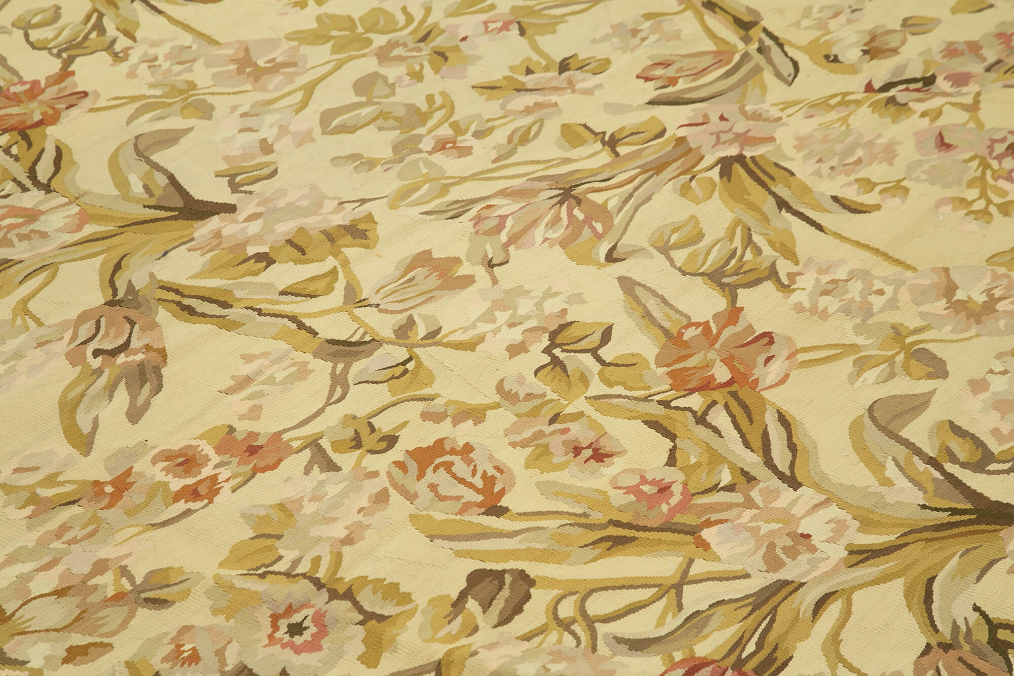 10x14 Yellow Aubusson Kilim - 29518