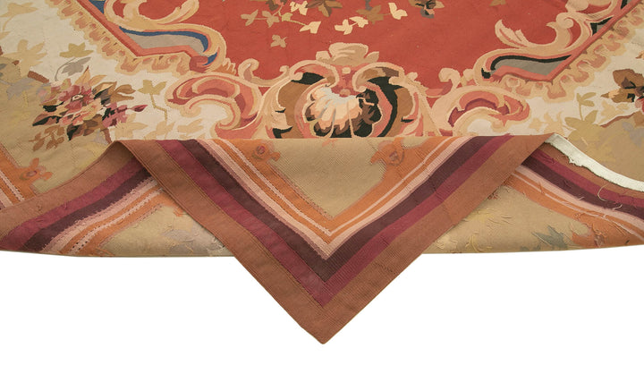 10x13 Beige Aubusson Kilim - 29520
