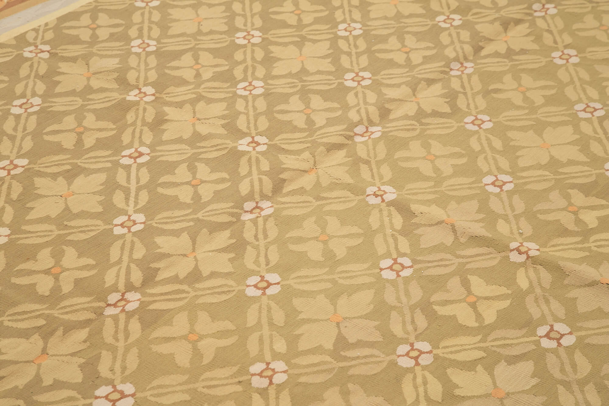 9x12 Brown Aubusson Kilim - 29538