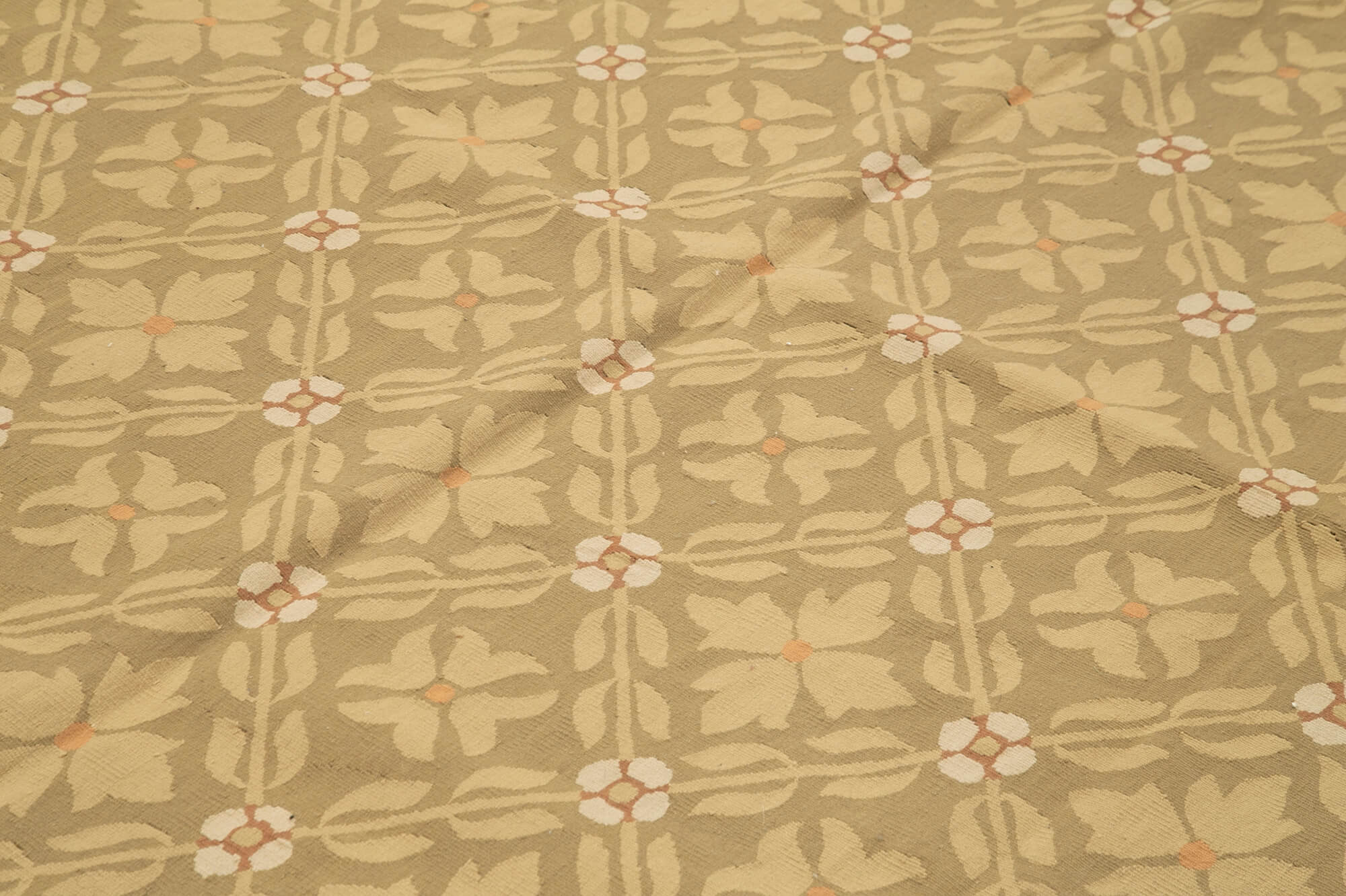 9x12 Brown Aubusson Kilim - 29545
