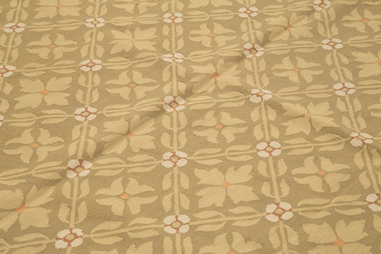 9x12 Brown Aubusson Kilim - 29545
