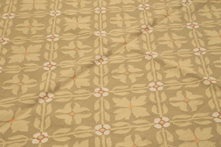 9x12 Brown Aubusson Kilim - 29545