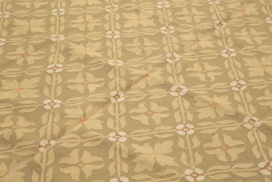 9x12 Brown Aubusson Kilim - 29546