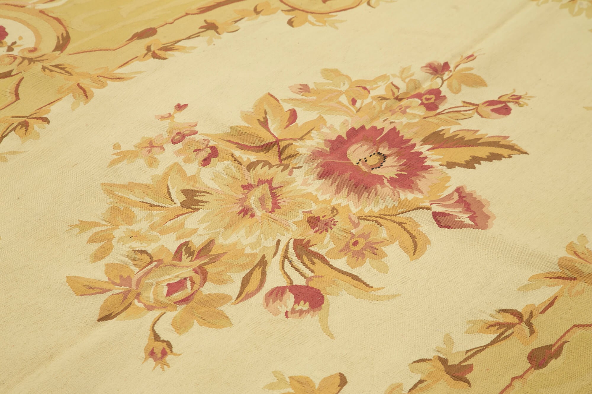 9x12 Beige Aubusson Kilim - 29550