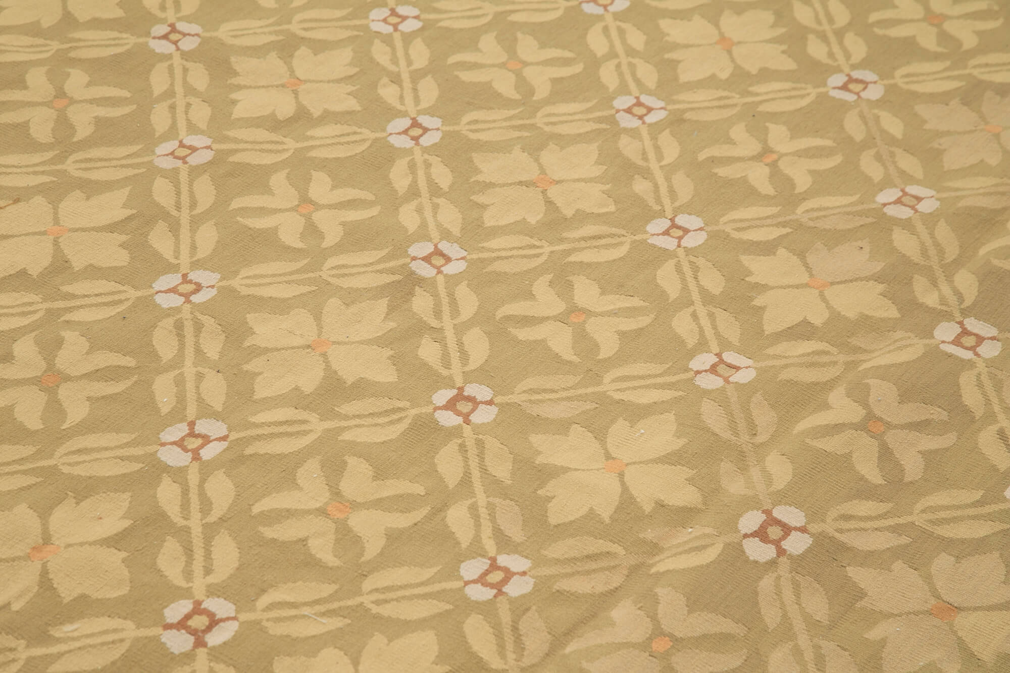 9x14 Floral Aubusson Kilim - 29553