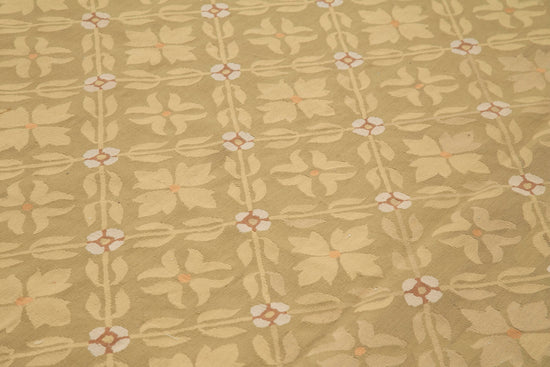 9x14 Floral Aubusson Kilim - 29553