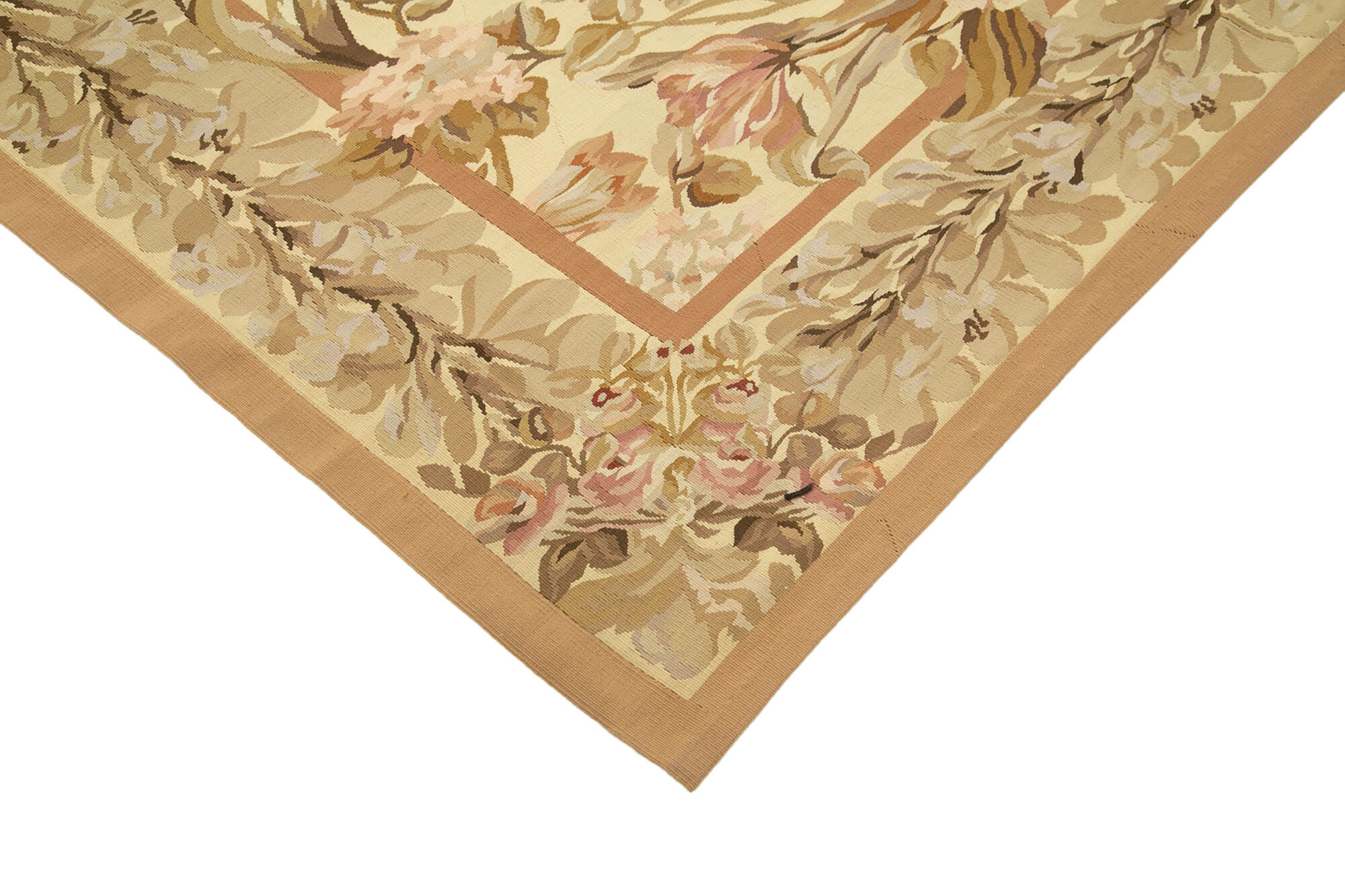 10x14 Beige Aubusson Kilim - 29556