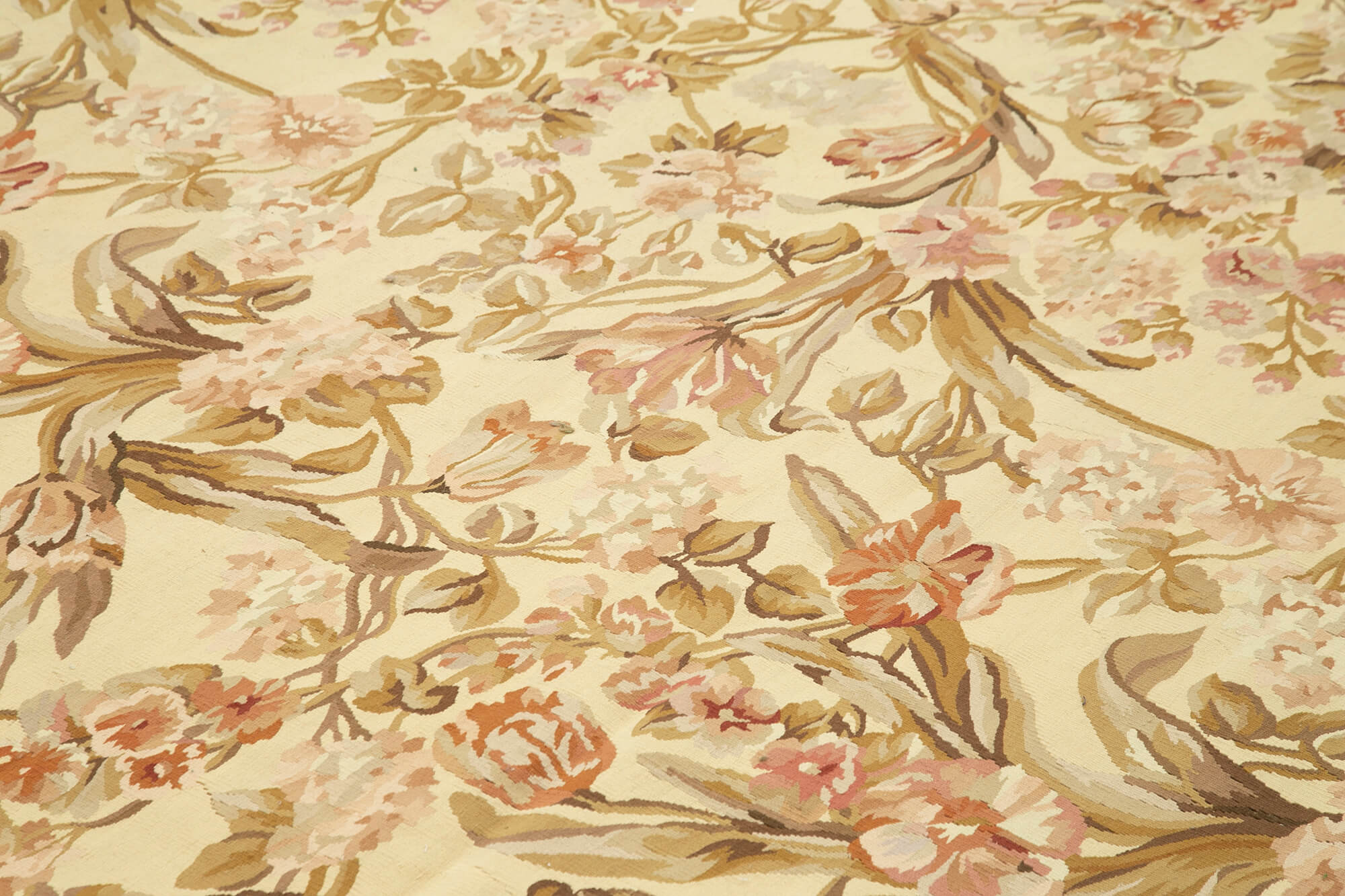 10x14 Beige Aubusson Kilim - 29556