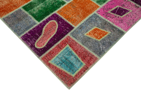 5x8 Multicolor Modern Patchwork Rug - 29558