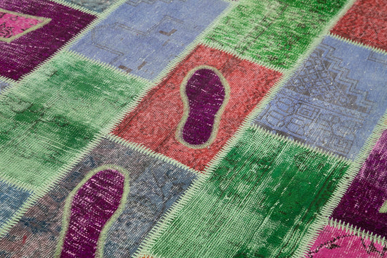 5x8 Multicolor Modern Patchwork Rug - 29558