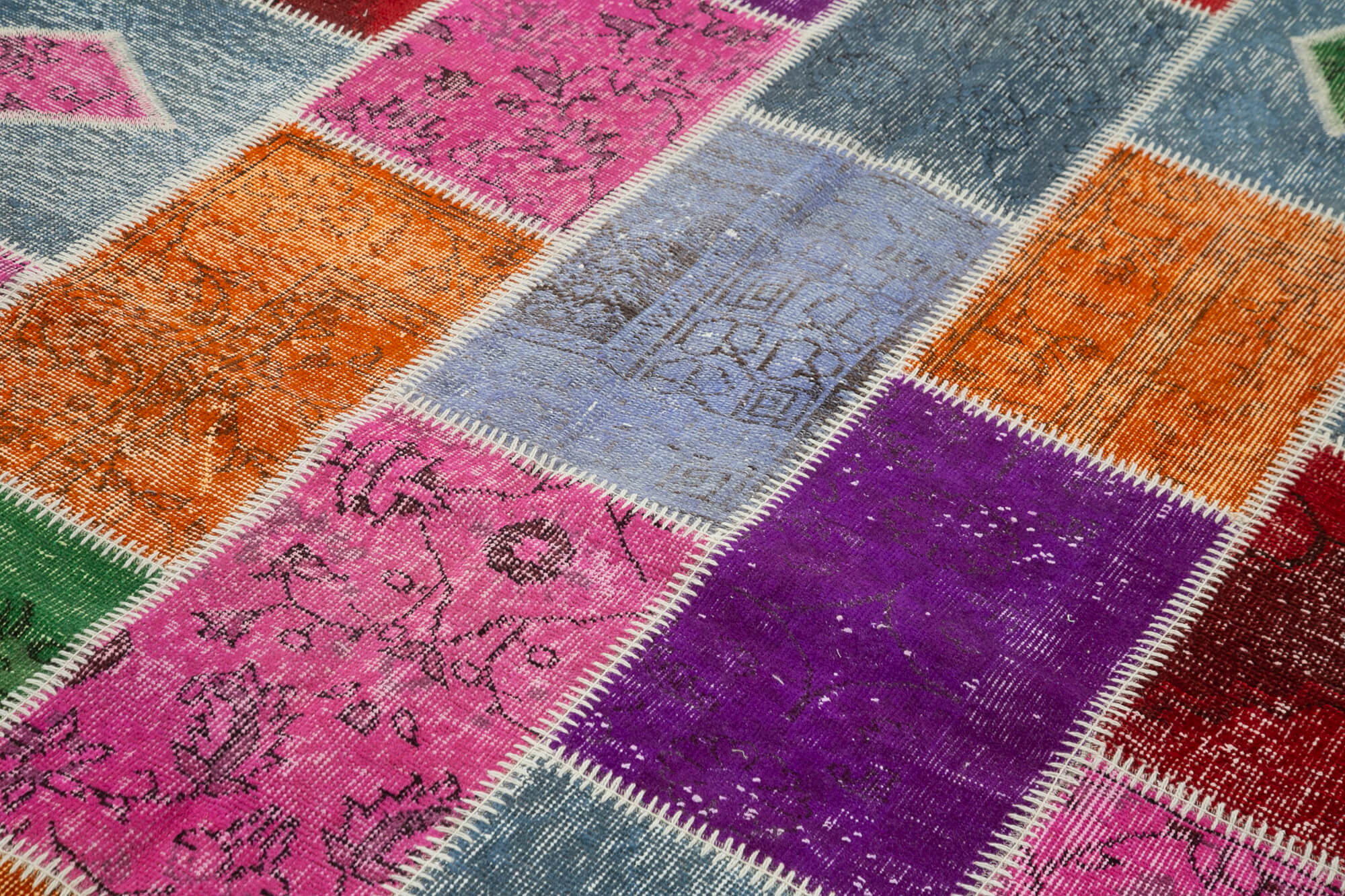 5x8 Multicolor Modern Patchwork Rug - 29559