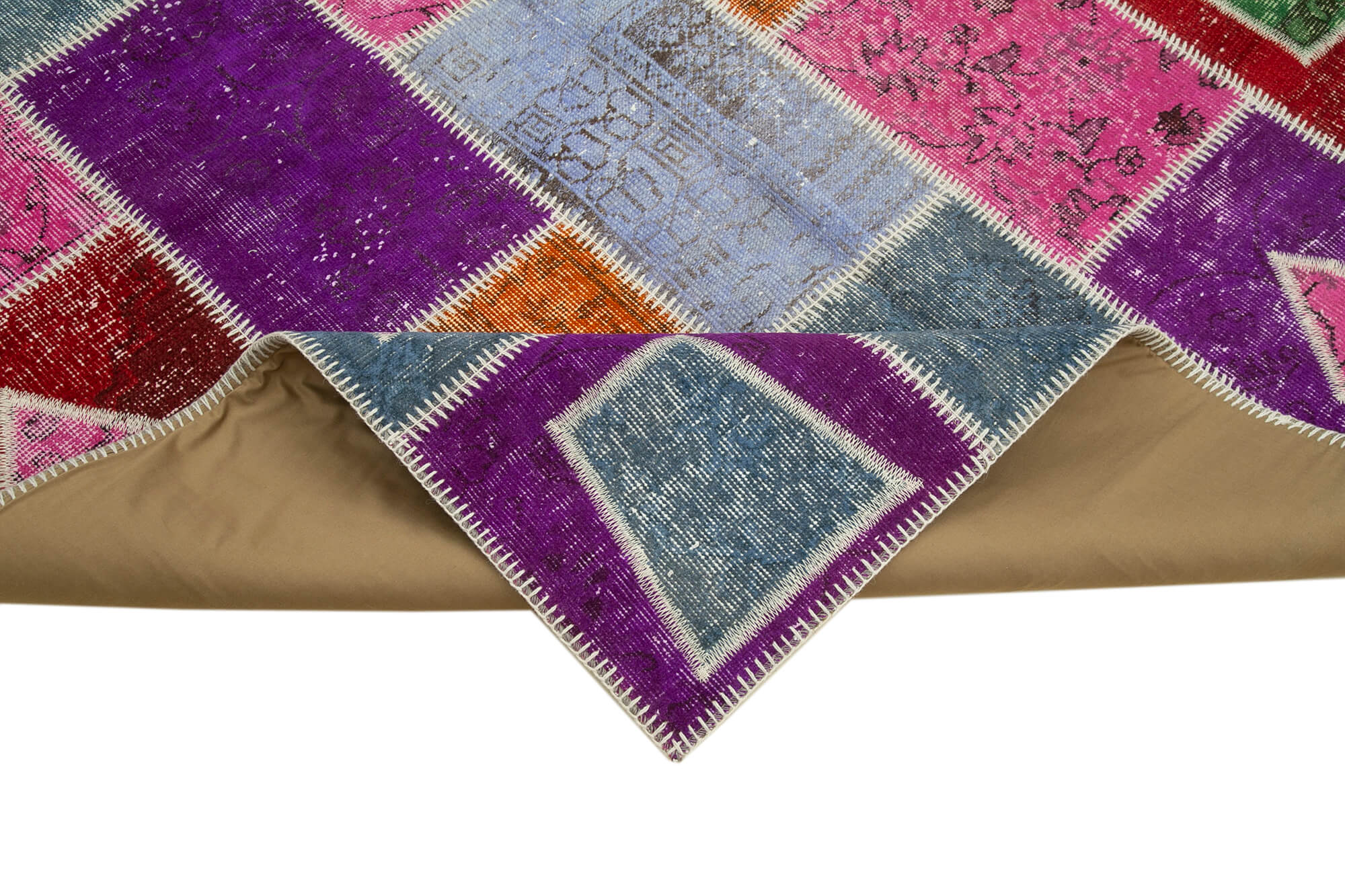 5x8 Multicolor Modern Patchwork Rug - 29559