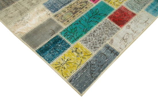 5x8 Multicolor Modern Patchwork Rug - 29563