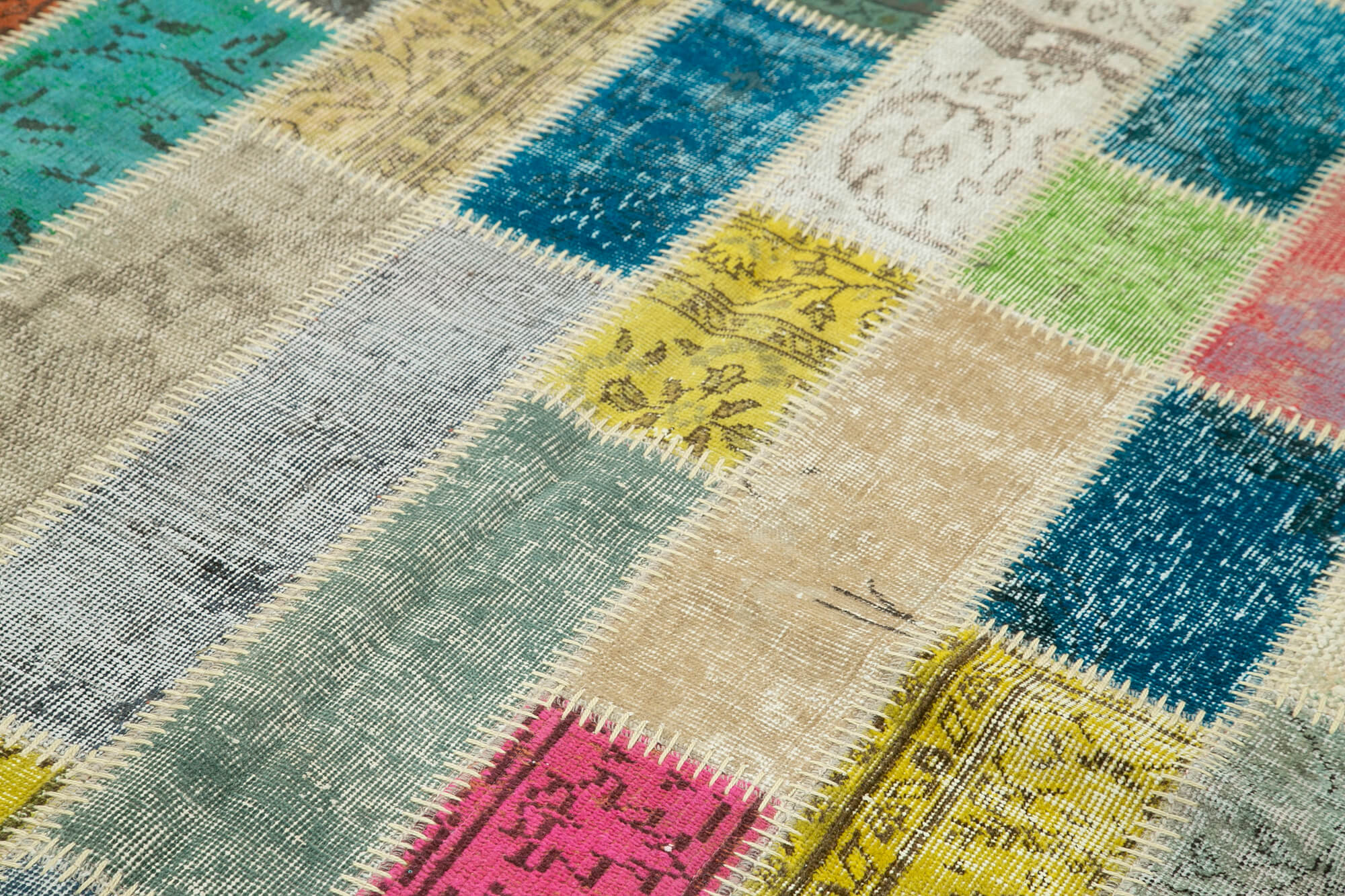 5x8 Multicolor Modern Patchwork Rug - 29563