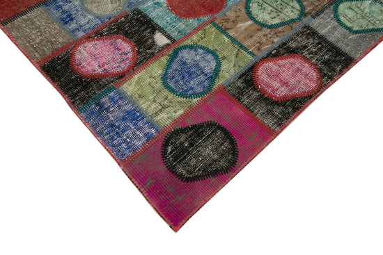 5x7 Multicolor Modern Patchwork Rug - 29564