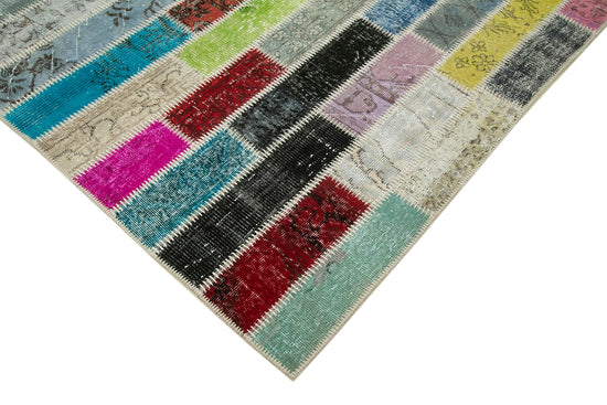 6x8 Multicolor Modern Patchwork Rug - 29569