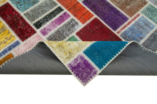6x8 Multicolor Modern Patchwork Rug - 29570
