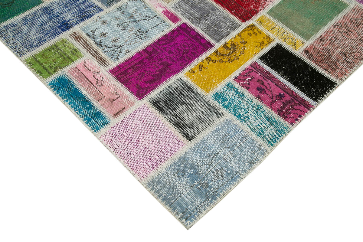 6x8 Multicolor Modern Patchwork Rug - 29571