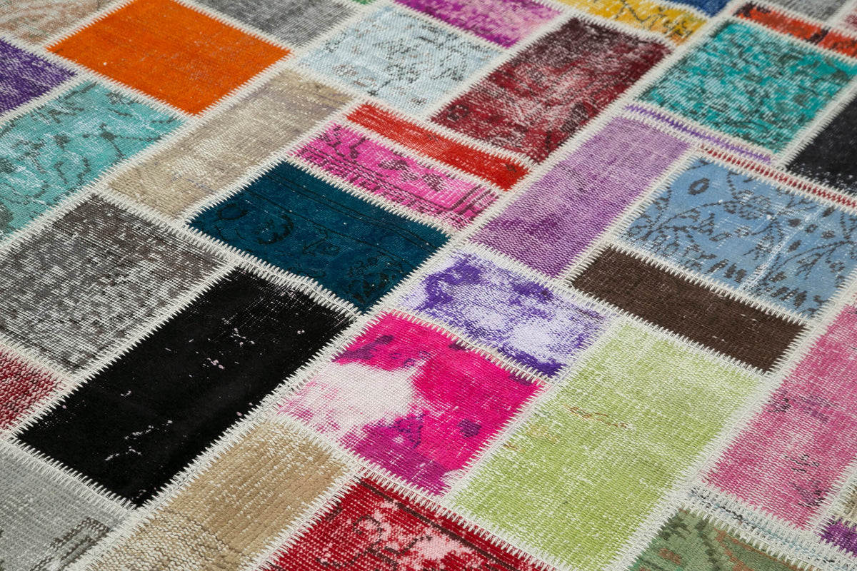6x8 Multicolor Modern Patchwork Rug - 29571