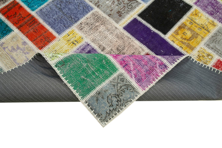 6x8 Multicolor Modern Patchwork Rug - 29572