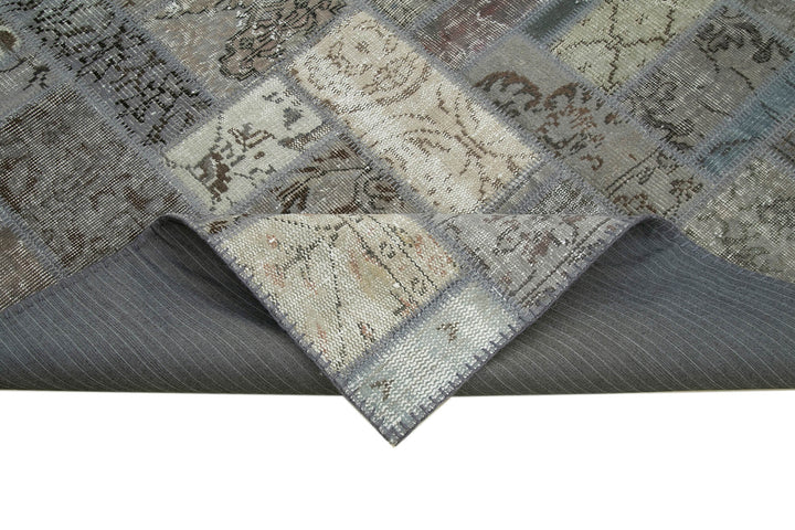 6x8 Grey Modern Patchwork Rug - 29573
