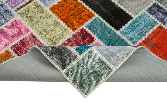 6x8 Multicolor Modern Patchwork Rug - 29574