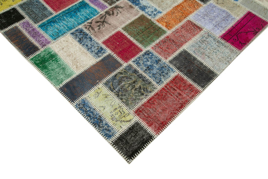 6x8 Multicolor Modern Patchwork Rug - 29575