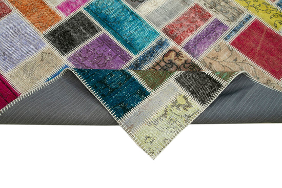 6x8 Multicolor Modern Patchwork Rug - 29575