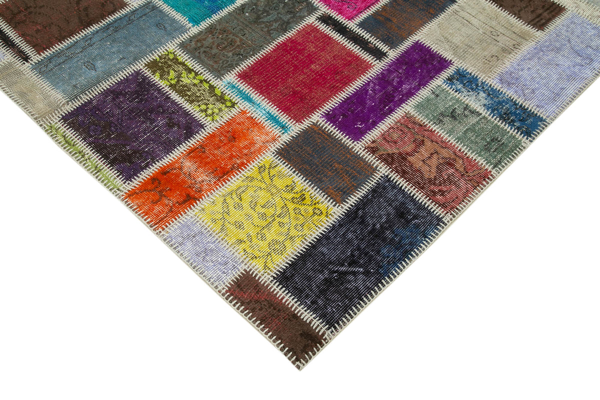 6x8 Multicolor Modern Patchwork Rug - 29577