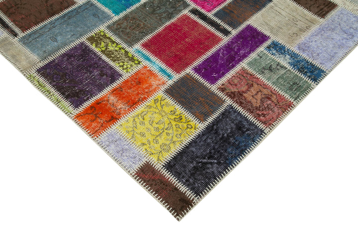 6x8 Multicolor Modern Patchwork Rug - 29577