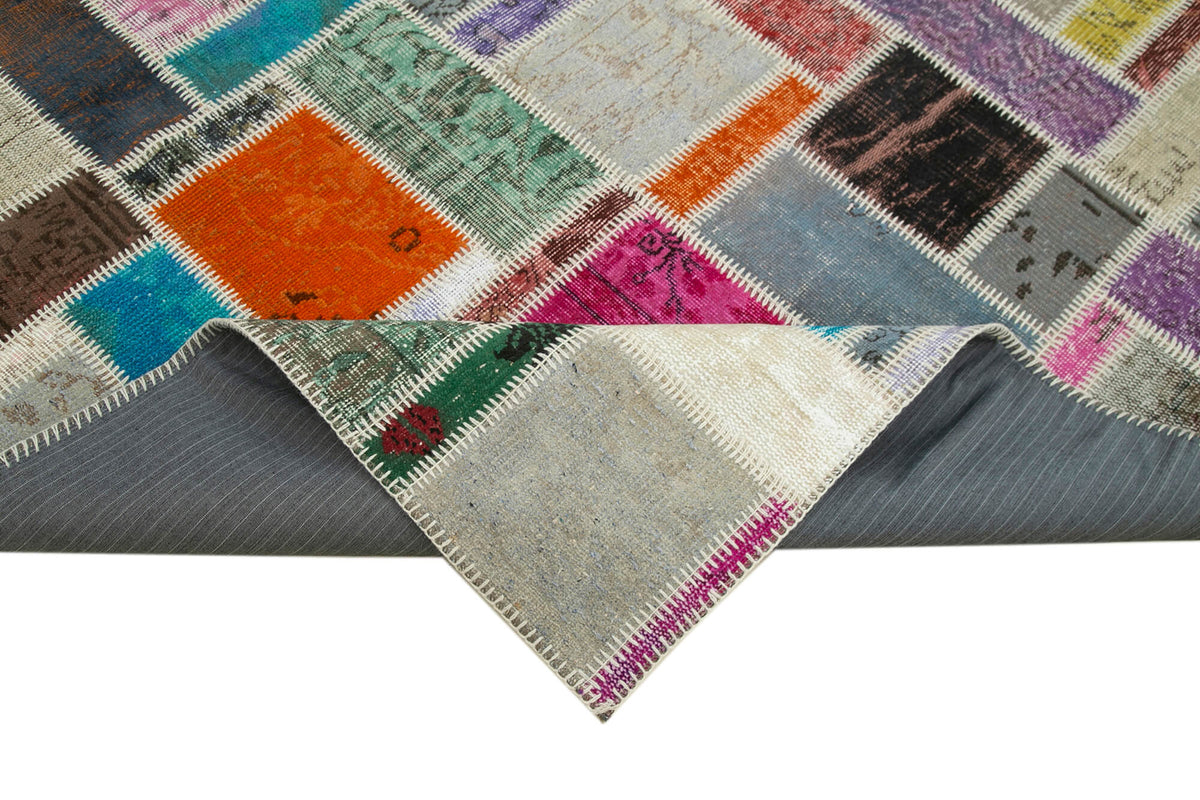 6x8 Multicolor Modern Patchwork Rug - 29577