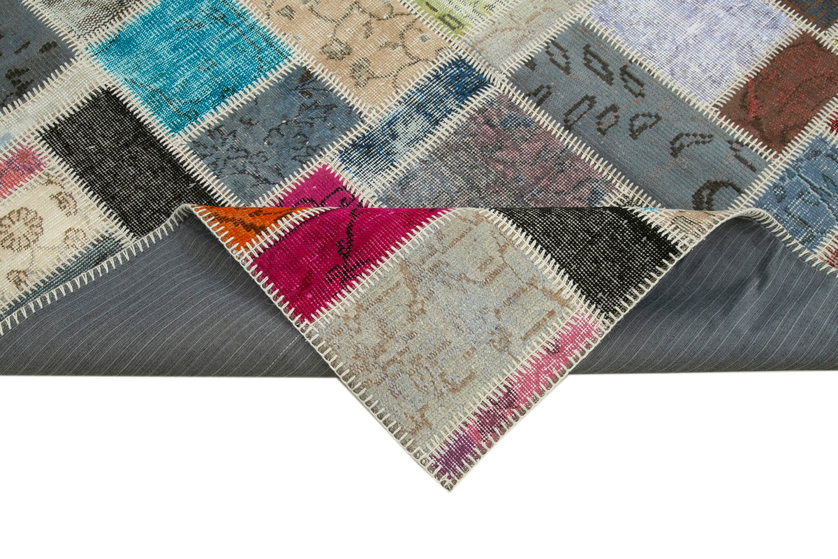 6x8 Multicolor Modern Patchwork Rug - 29578