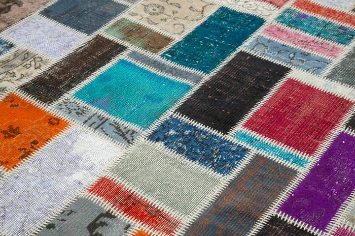 6x8 Multicolor Modern Patchwork Rug - 29579