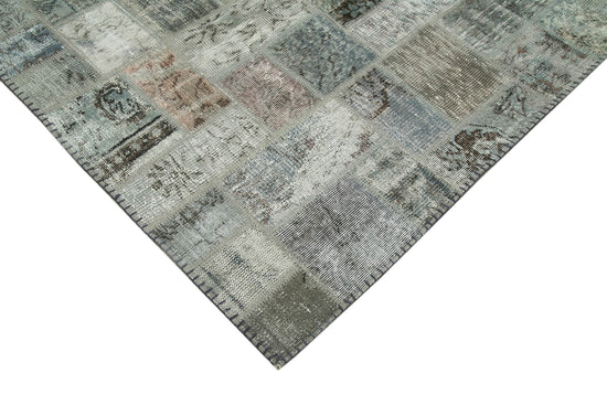 6x8 Grey Modern Patchwork Rug - 29581