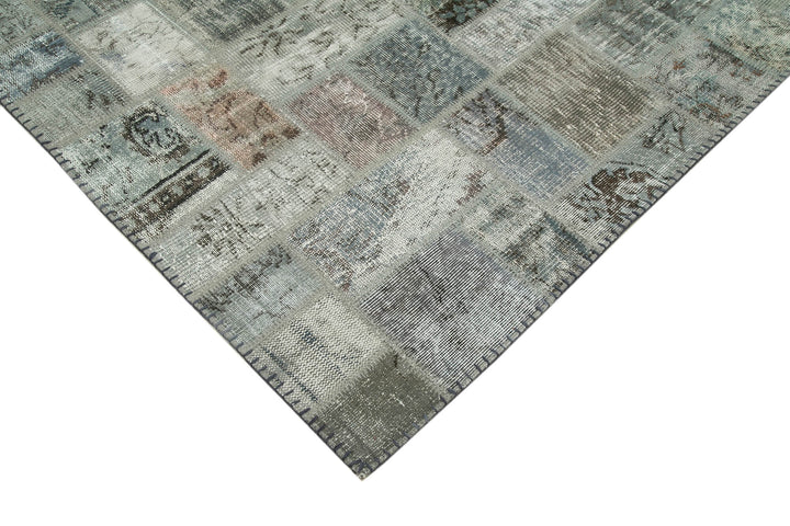 6x8 Grey Modern Patchwork Rug - 29581