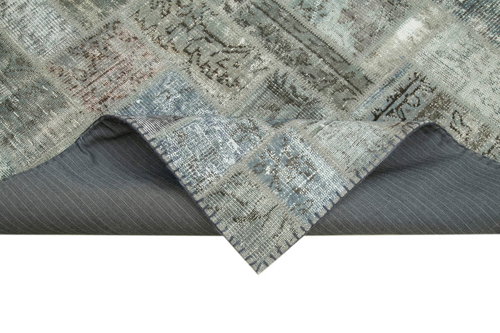 6x8 Grey Modern Patchwork Rug - 29581