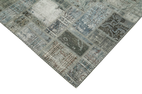 6x8 Grey Modern Patchwork Rug - 29586