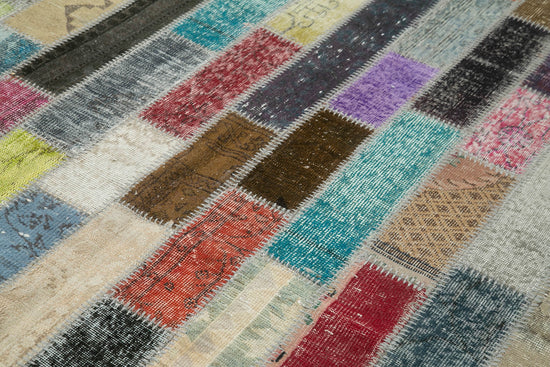 6x8 Multicolor Modern Patchwork Rug - 29587