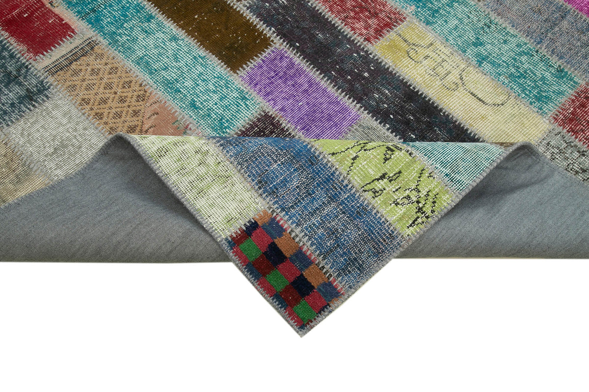 6x8 Multicolor Modern Patchwork Rug - 29587