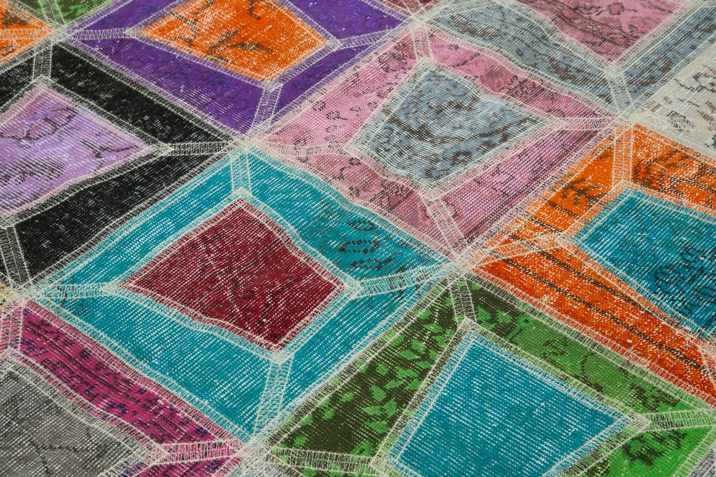 6x8 Multicolor Modern Patchwork Rug - 29588