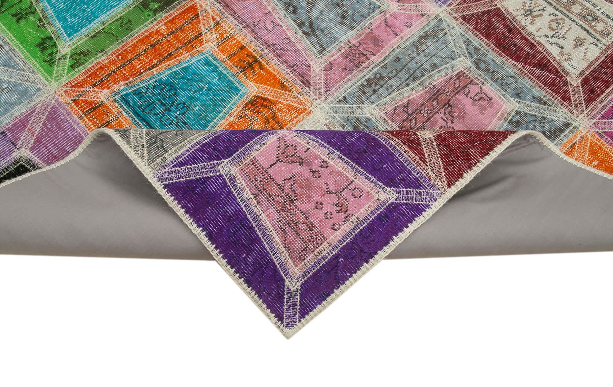 6x8 Multicolor Modern Patchwork Rug - 29588