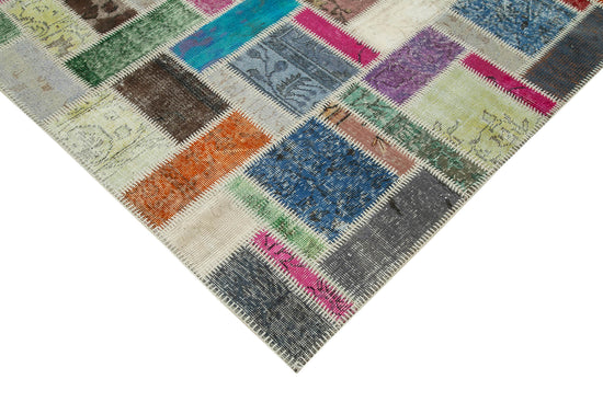 6x8 Multicolor Modern Patchwork Rug - 29589