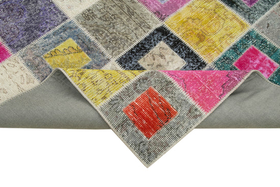 6x8 Multicolor Modern Patchwork Rug - 29590
