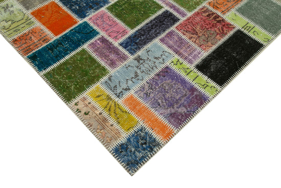 5x8 Multicolor Modern Patchwork Rug - 29593