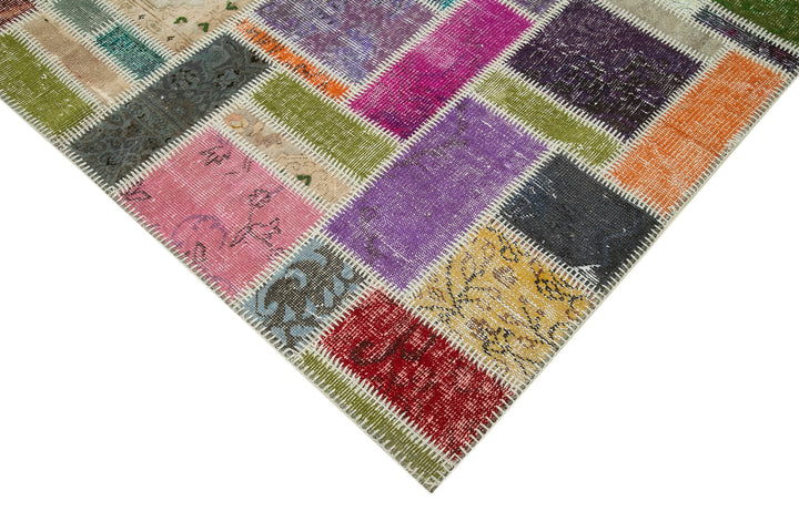 6x8 Multicolor Modern Patchwork Rug - 29594