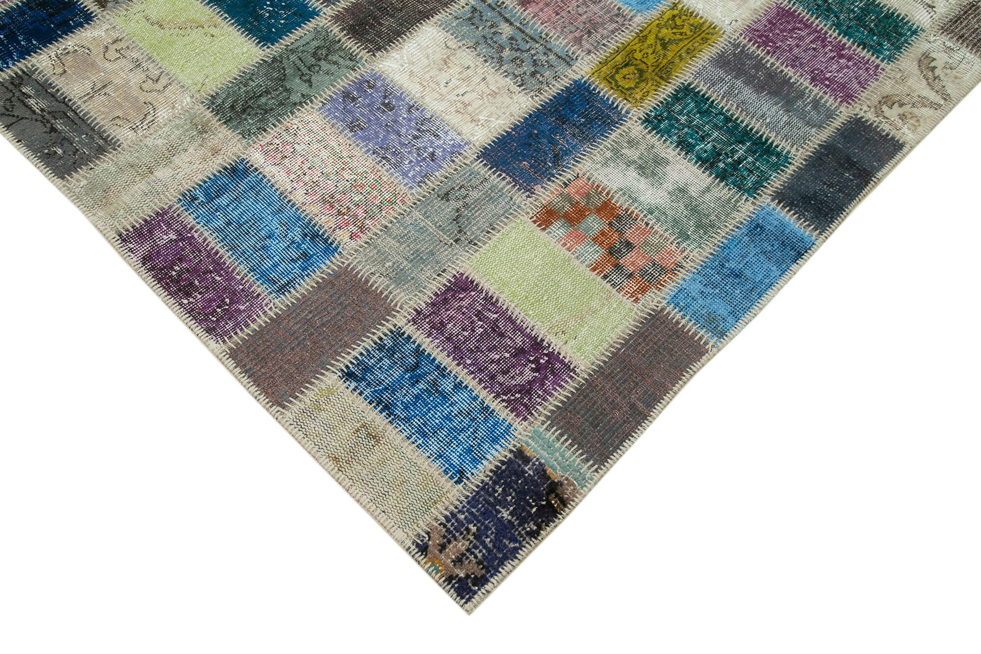 6x8 Multicolor Modern Patchwork Rug - 29595