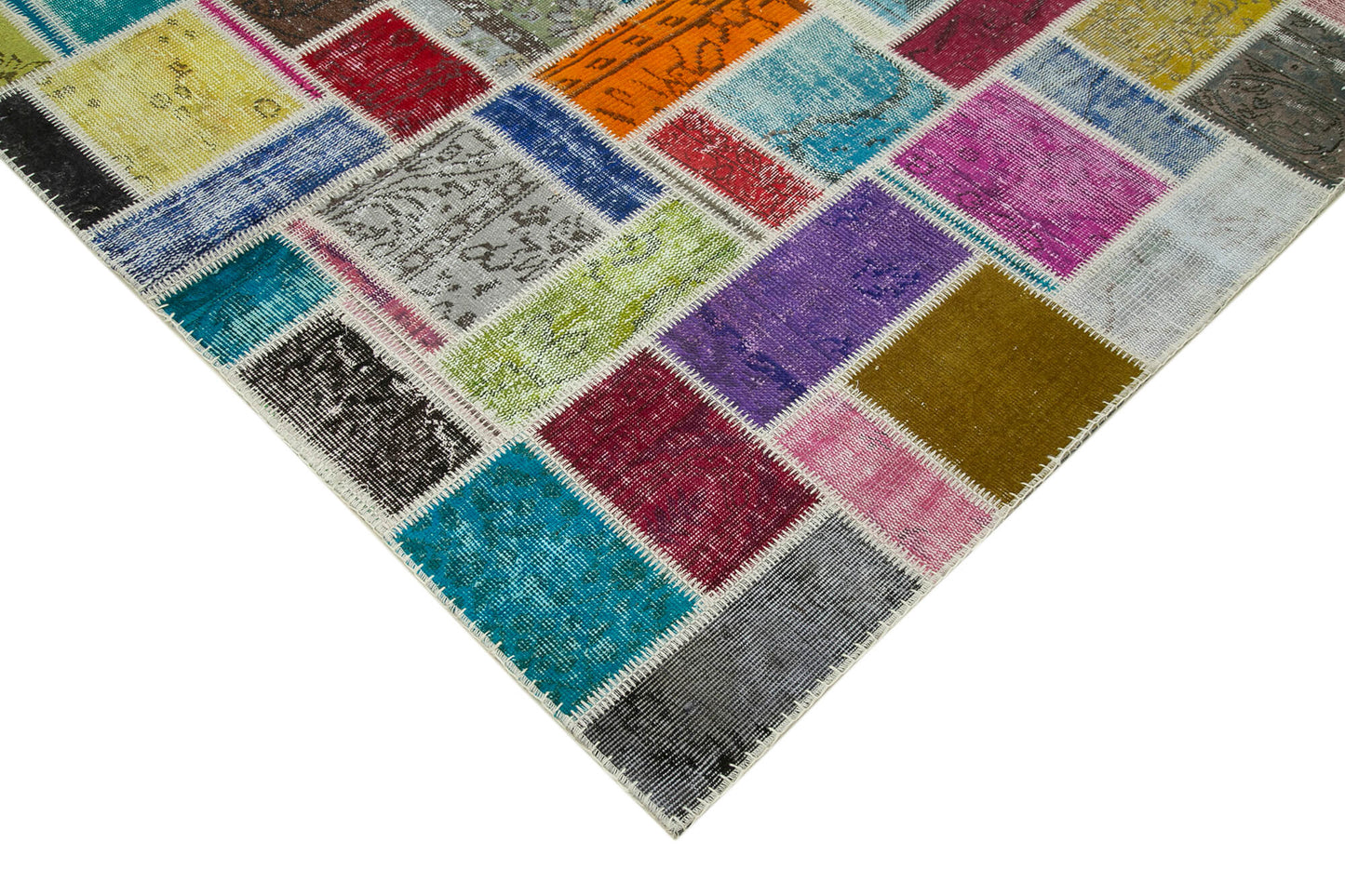6x8 Multicolor Modern Patchwork Rug - 29597