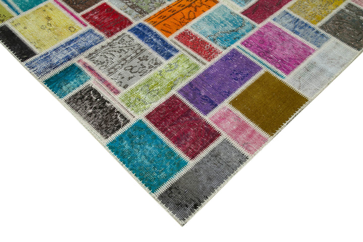6x8 Multicolor Modern Patchwork Rug - 29597