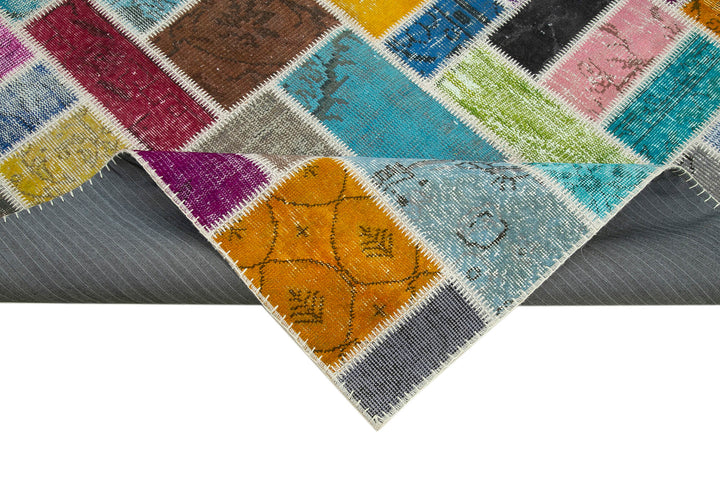 6x8 Multicolor Modern Patchwork Rug - 29597